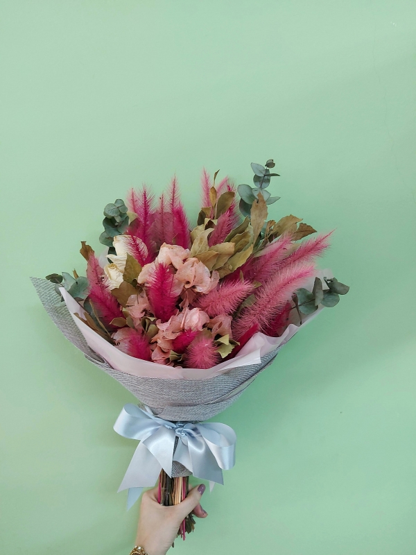 Buquê de flores secas/desidratadas - 06