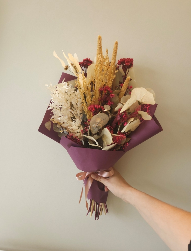 Buquê de flores secas